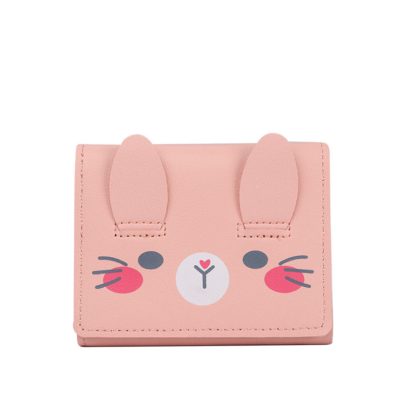 Women's Short Cartoon Cute Trifold Fashion Ladies Wallets