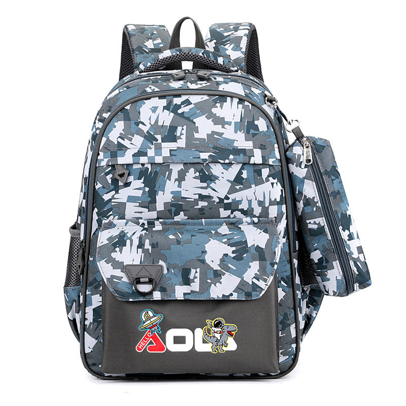 Primary Male Grade Boy Super Lightweight Elementary School Students' Schoolbags