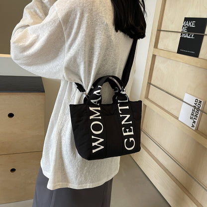 Thailand Niche Cotton Large Letter Clothing Shoulder Bags