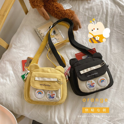 Small Vintage Style Bear Shape Soft Crossbody Bags