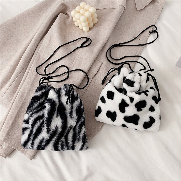 Mobile Drawstring Cute Mini Korean Style Shoulder Bags