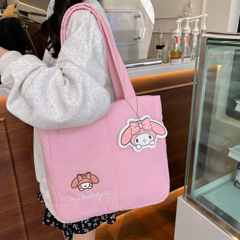 Rabbit Down Cloth Large Capacity Good-looking Handbags