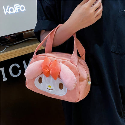 Canvas Cute Female Cartoon Portable Prize Handbags