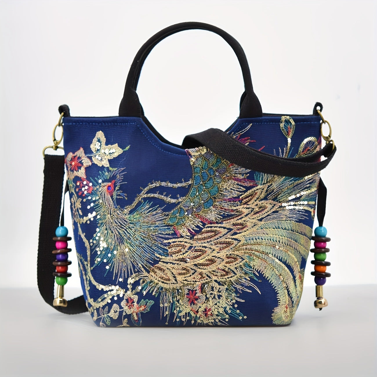 Ethnic Style Embroidered Large Capacity Strap Handbags