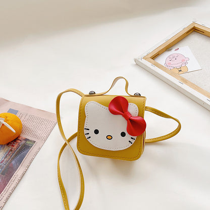 Nouveaux sacs d'accessoires pour enfants avec un joli nœud en forme de chat