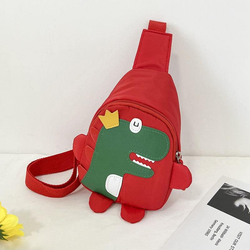 Sacs à bandoulière tendance pour enfants en forme de petit dinosaure mignon avec dessin animé