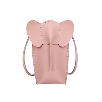 Cute Elephant Mobile Solid Color Fresh Crossbody Bags