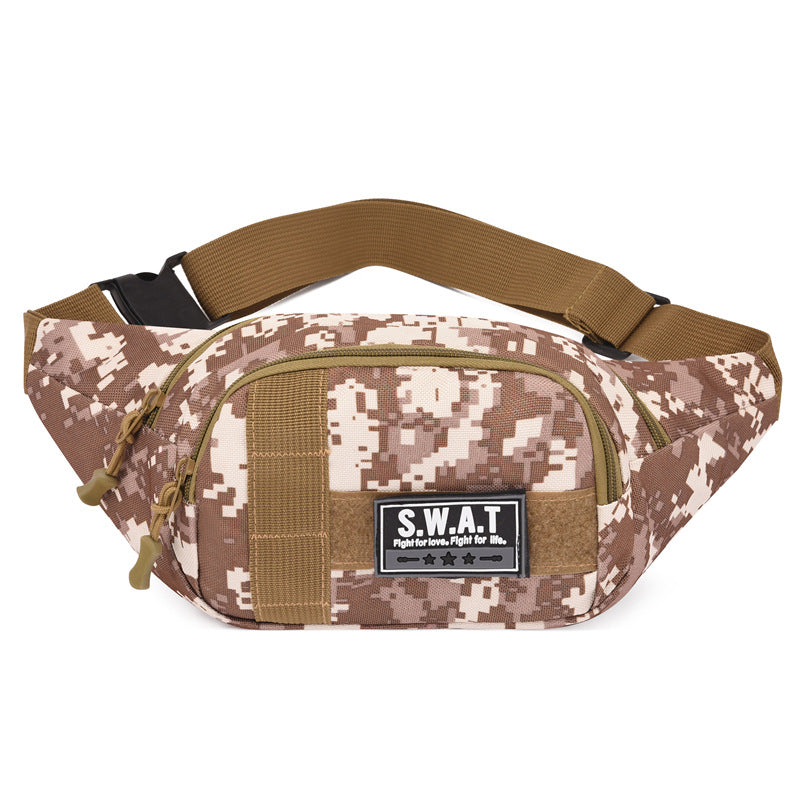 Camouflage Field Fashion Trendy Running Cycling Men's Waist Packs