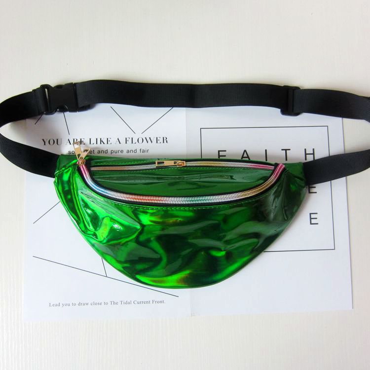 Women's Laser Magic Color Trend Reflective Transparent Waist Packs