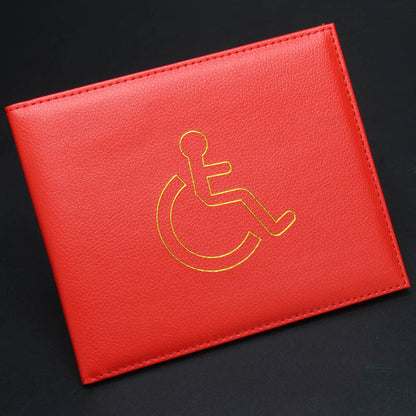 British Disability Permit Parking Protection Leather Card Holder