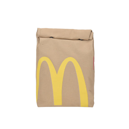 Sacs à bandoulière pour boîte à lunch avec impression sur papier McDonald