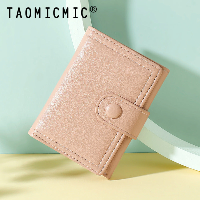 Women's Fashion Short Integrated Hand-held Vietnam Card Holder