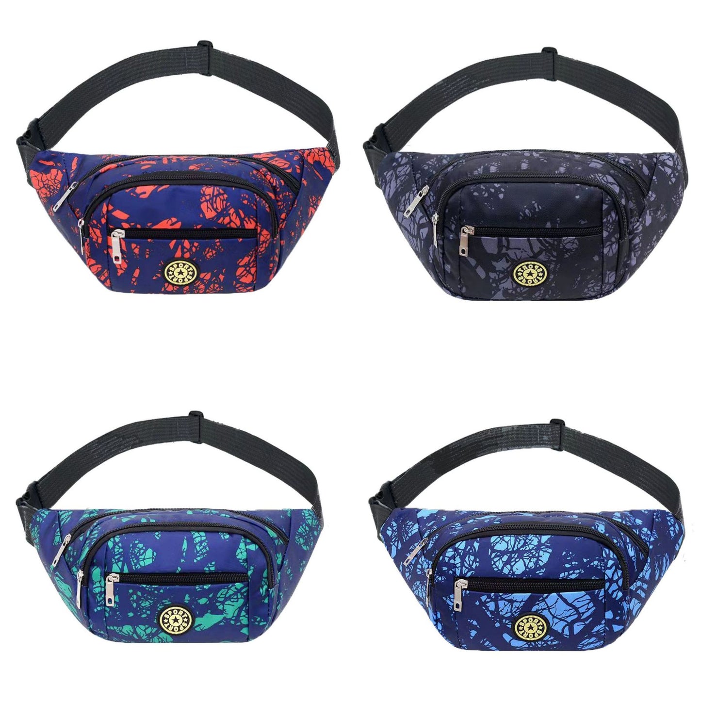 Men's Pattern Camouflage Solid Color Oxford Nylon Men's Waist Packs