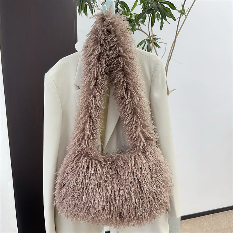 Sheep Fur Imitation Plush Millennium Spice Handbags