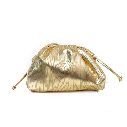 Women's Golden Cloud Large Small Size Woven Shoulder Bags