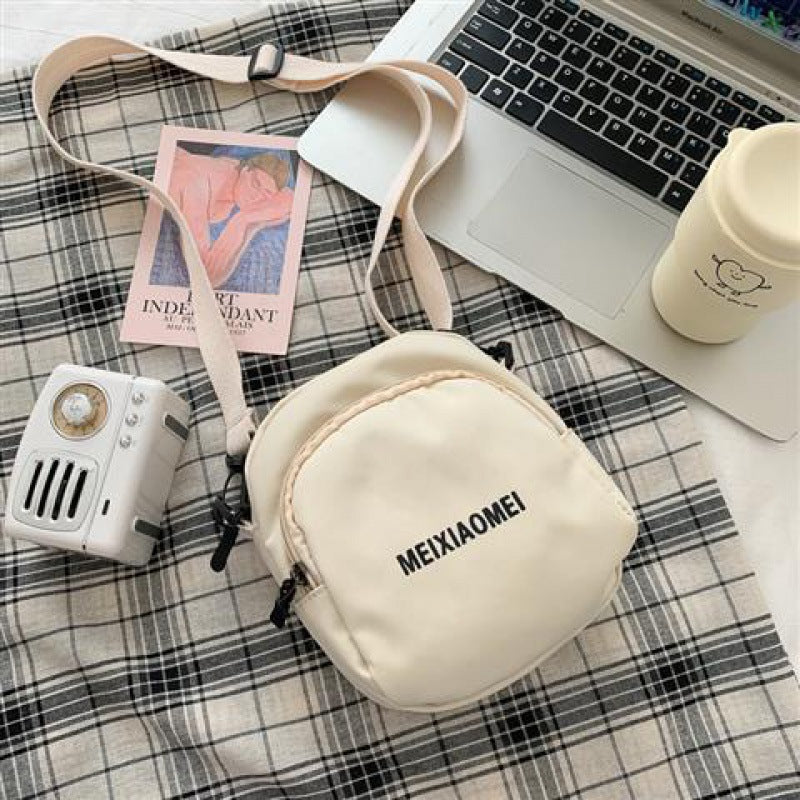 Small Female Korean Fashion Cute Canvas Crossbody Bags