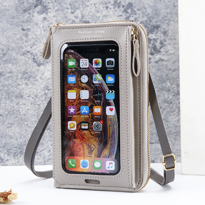 Women's Touch Screen Multifunctional Transparent Mini Mobile Phone Bags