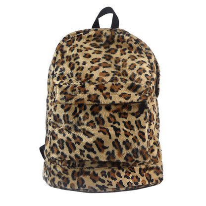 Graceful Korean Style Leopard Print Fashion Backpacks