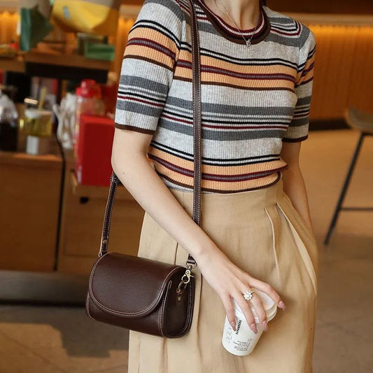 Women's Cool Retro Female Texture Niche Crossbody Bags