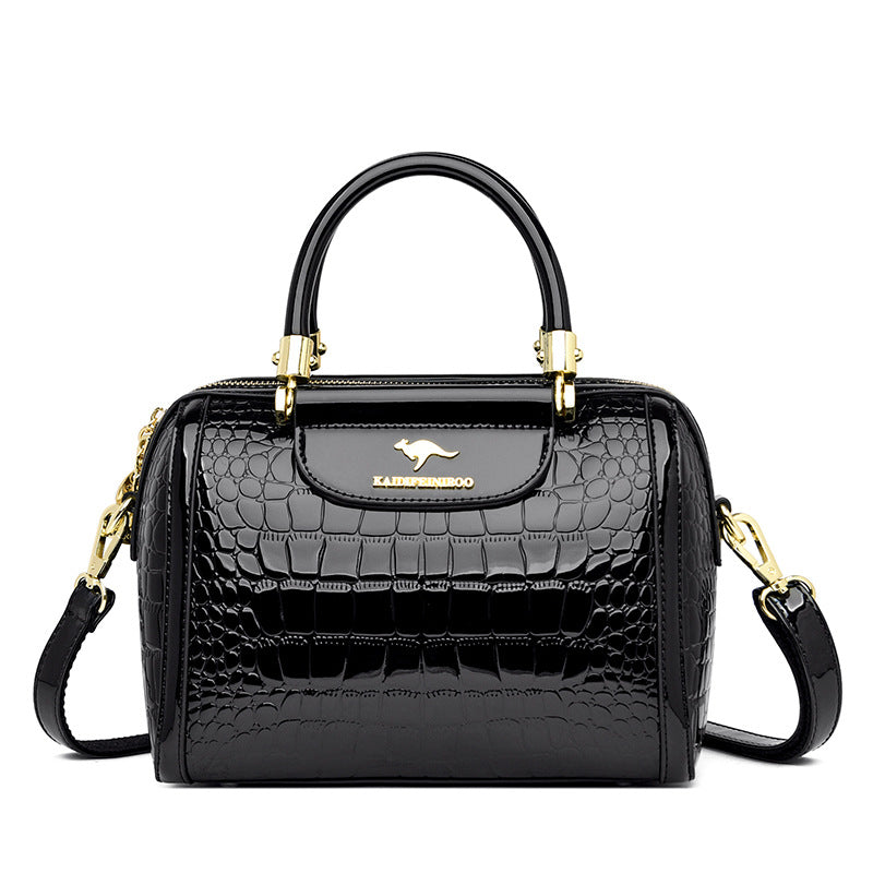 Women's Stylish Pretty Patent Leather Glossy Handbags