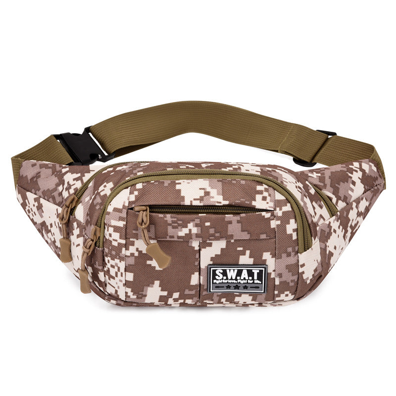 Camouflage Field Fashion Trendy Running Cycling Men's Waist Packs