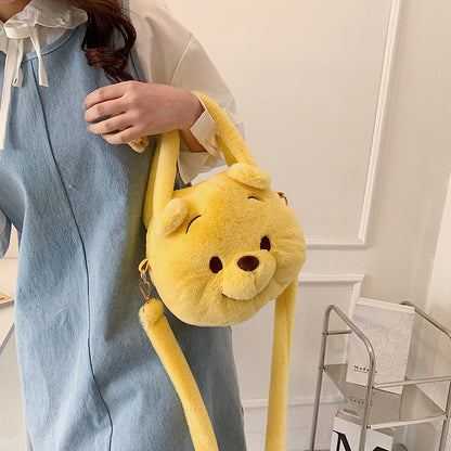 Innovative Unique Cartoon Cute Plush Portable Crossbody Bags