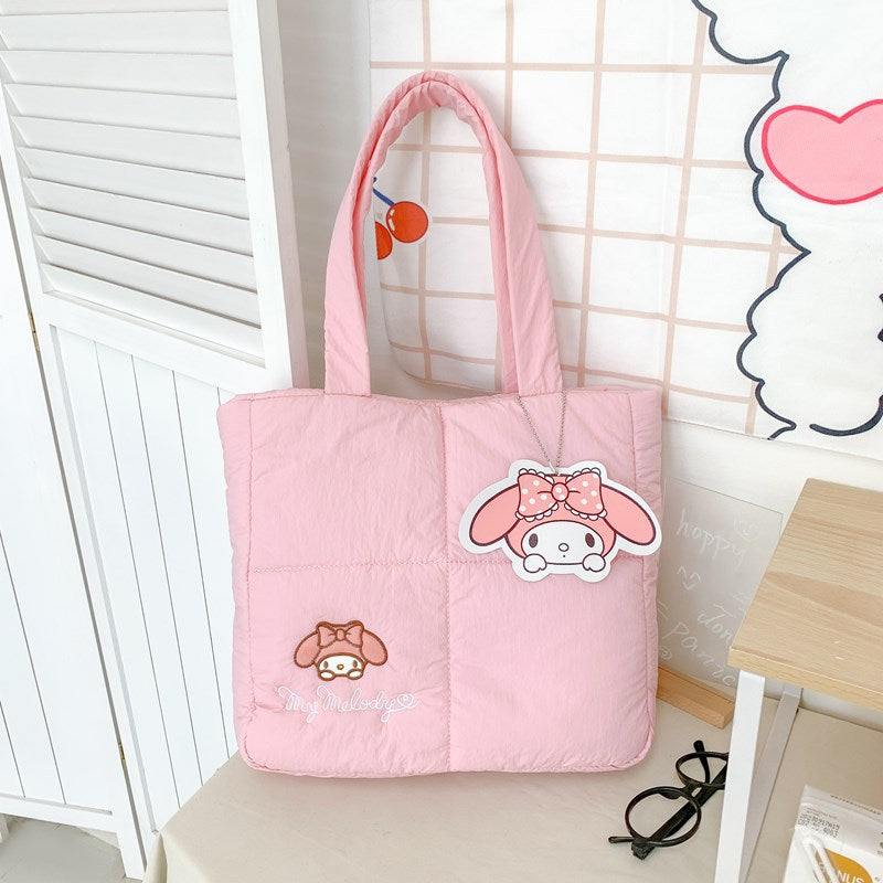 Rabbit Down Cloth Large Capacity Good-looking Handbags