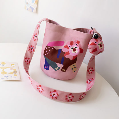 Female Small Fashion Trend Cartoon Bucket Bags