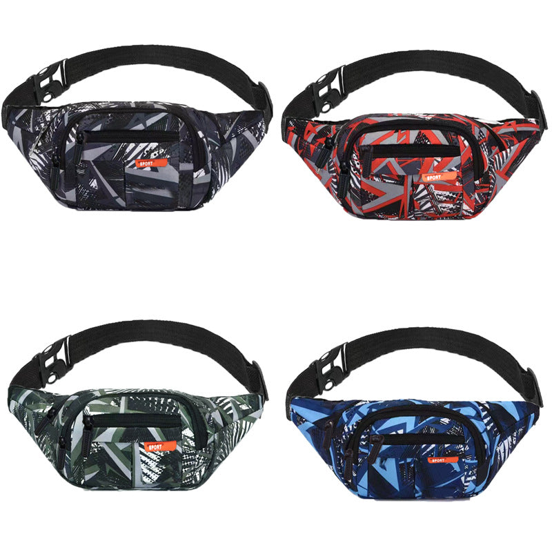 Men's Pattern Camouflage Solid Color Oxford Nylon Men's Waist Packs