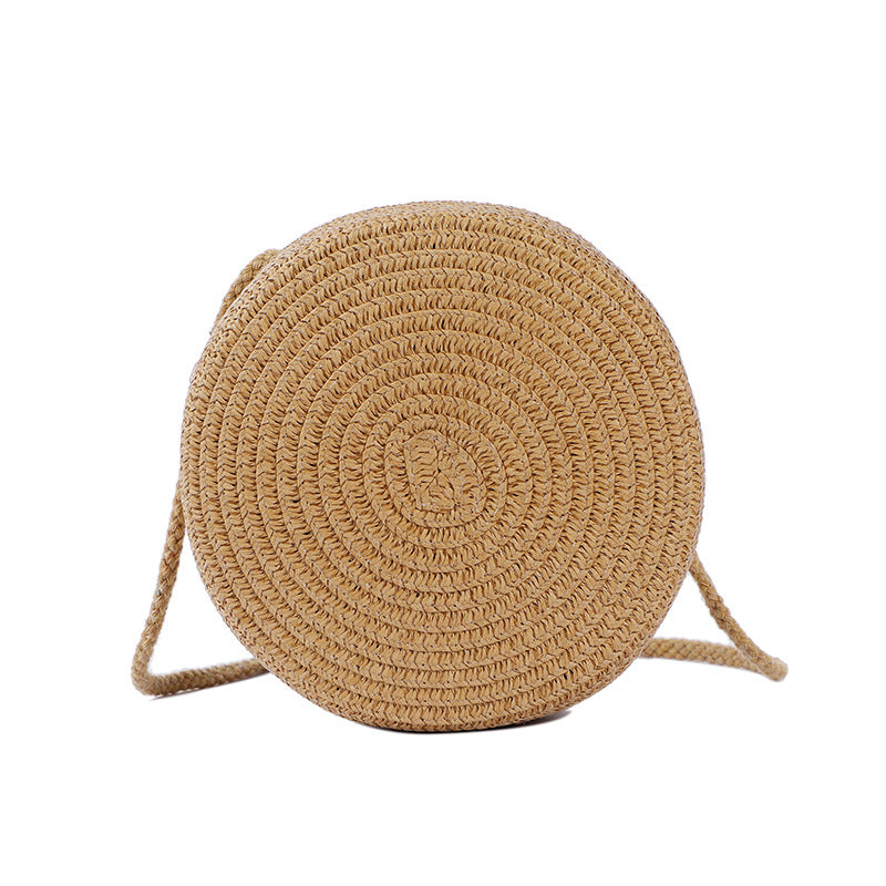 Women's Cute Large Straw Woven Seaside Beach Crossbody Bags