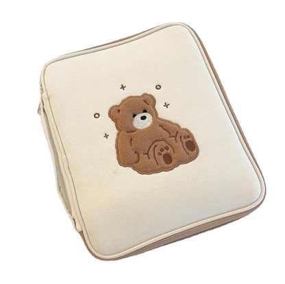 Housse de protection pour ordinateur portable avec motif animal brodé