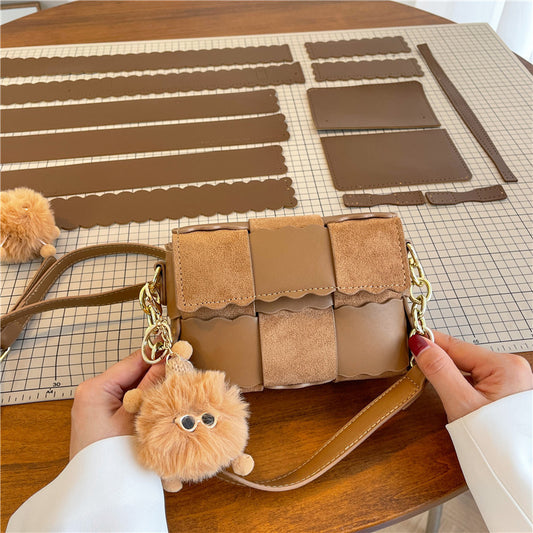 Sac à bandoulière rétro en biscuit pour femme, cadeau fait maison