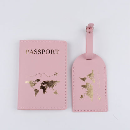 Paquet de passeport en cuir pour carte d'embarquement d'avion