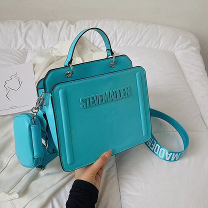 Women's Trendy Popular Letter Solid Color Crossbody Bags