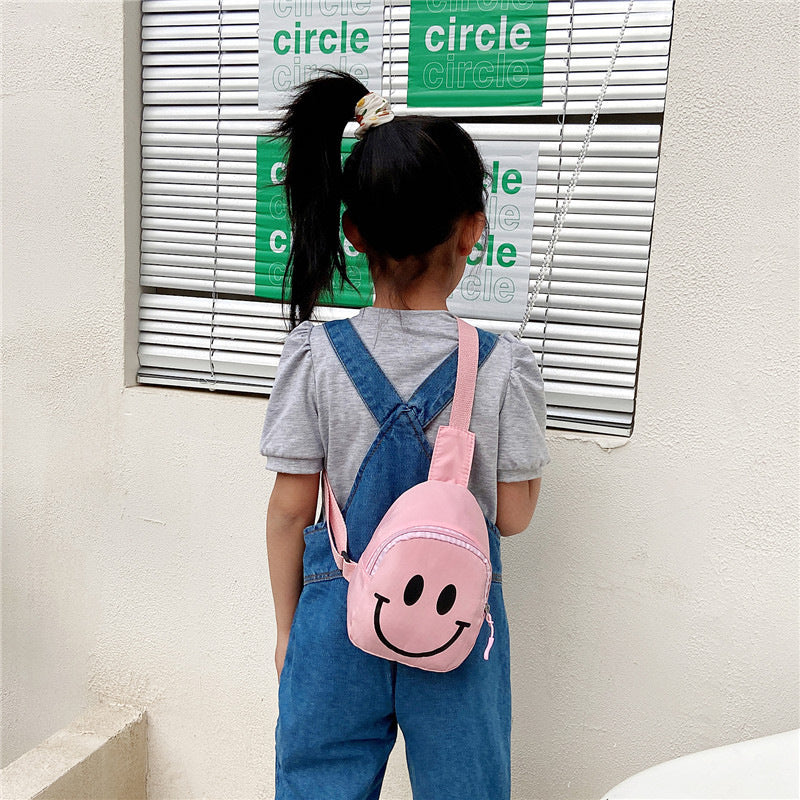 Children's Cute Pockets Korean Smiley Trendy Fashion Purses