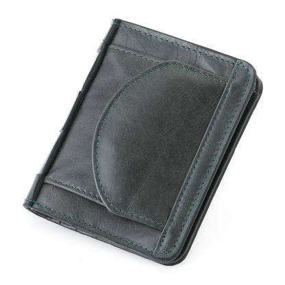 Women's Leather Style Mini Short First Layer Ladies Wallets