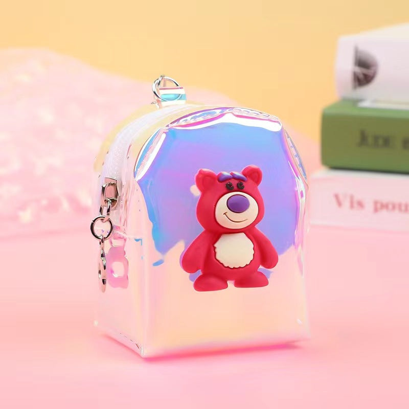 Transparent Jelly Colorful Portable Mini Cartoon Children's Coin Purse