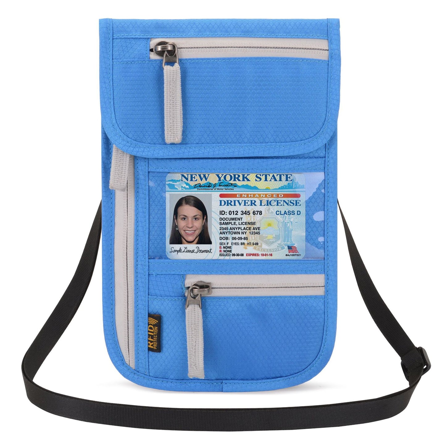 Abroad Document Waterproof Polo Neck Ticket Id Package