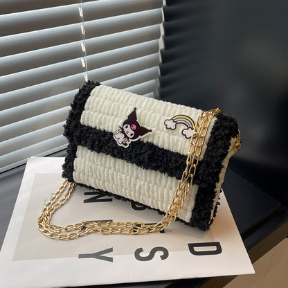 Clow Hand-woven Wool Material Finished Gifts Crossbody Bags