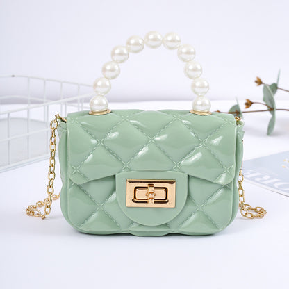 Candy Color Chain Change Packet Pearl Crossbody Bags