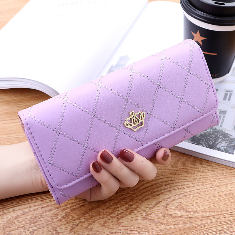 Women's Korean Long Trendy Thin Fashion Diamond Ladies Wallets