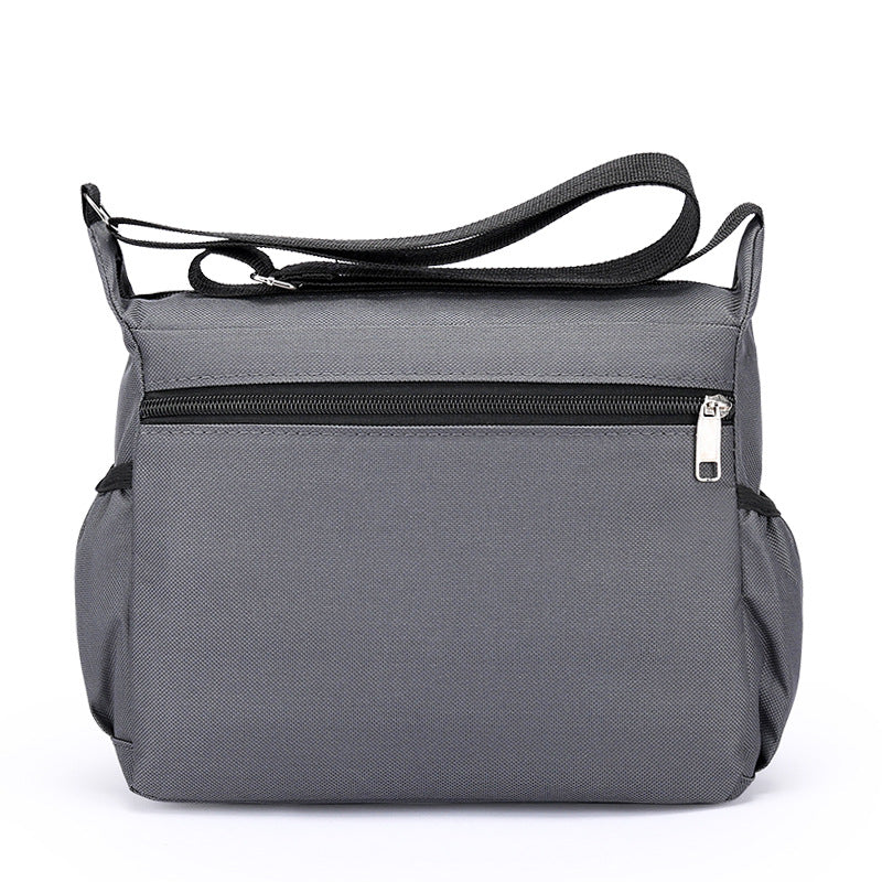 Men's Large Capacity Horizontal Zipper Stall Business Men's Messenger Bags