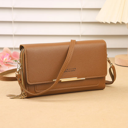 Women's Fashion New Korean Mid-length Clutch Phone Bags