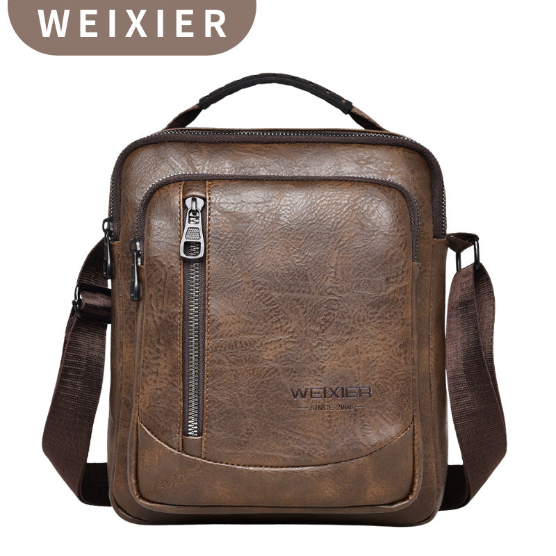 Men's Retro High-grade Large Capacity Waterproof Men's Messenger Bags