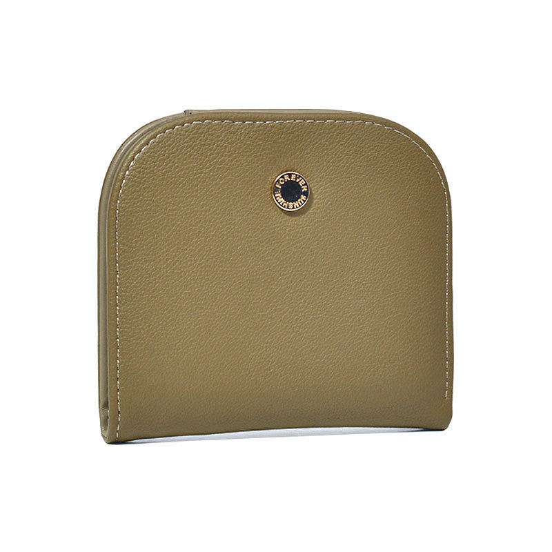 Women's Semicircle Mini Cute Compact Pure Color Ladies Wallets