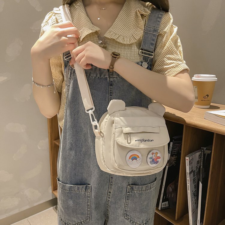 Small Vintage Style Bear Shape Soft Crossbody Bags