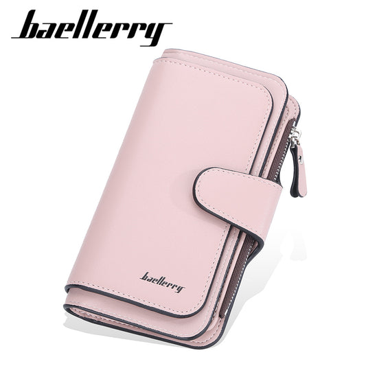 Women's Long Korean Style Zipper Hasp Multiple Slots Ladies Wallets