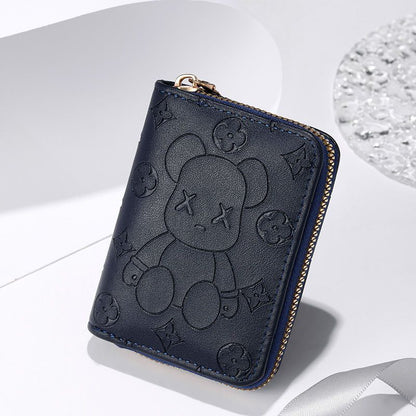 Women's Wind Creative Violent Bear Cute Small Card Holder