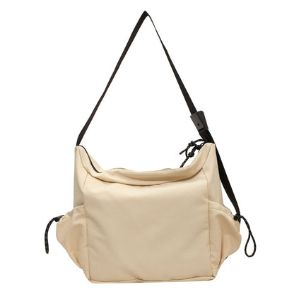 Solid Color Large Capacity Unisex Trendy Shoulder Bags