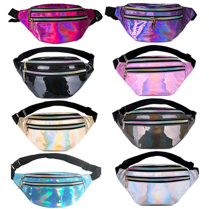 Women's Charming Classic Laser Glossy Color Waist Packs